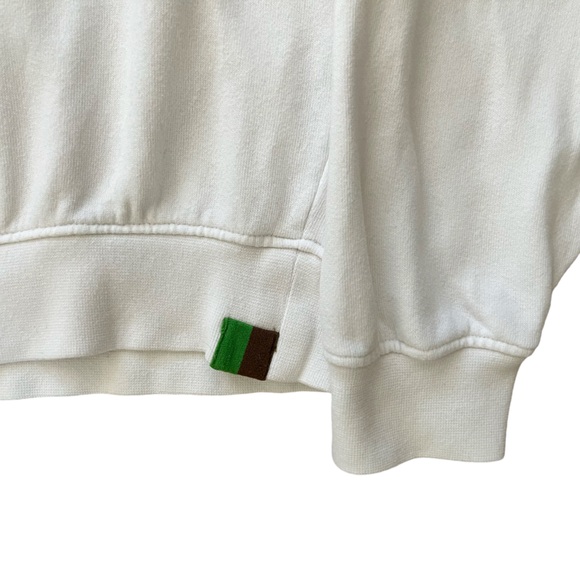 Womens Kule Green ‘LOVE’ White and Green Spell-Out Graphic Sweatshirt Small - Picture 4 of 5